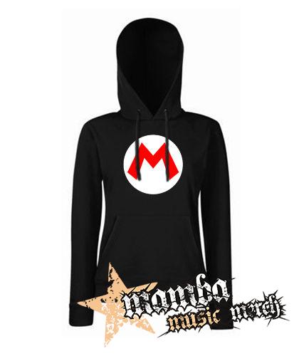 SUPER MARIO - Red Logo Crest - čierna dámska mikina