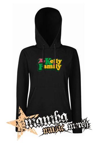 THE KELLY FAMILY - Logo Colour - čierna dámska mikina