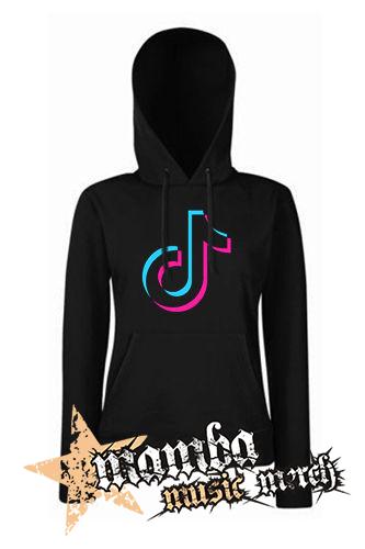 TIK TOK - Znak - čierna dámska mikina