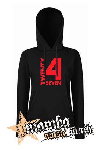 TWENTY FOR SEVEN - Logo - čierna dámska mikina