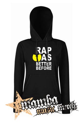 WU TANG CLAN - Rap Was Better Before - čierna dámska mikina
