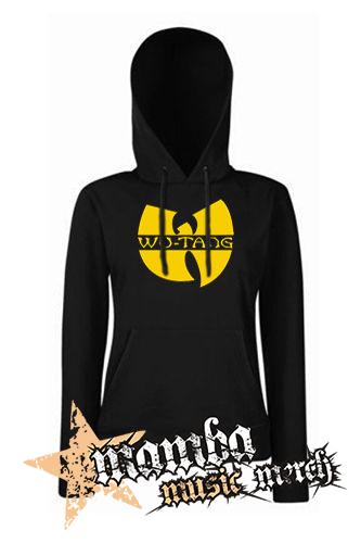 WU TANG CLAN - Yellow Logo - čierna dámska mikina