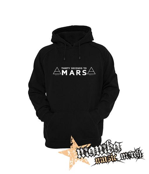 30 SECONDS TO MARS - Logo Motive 1 - čierna pánska mikina