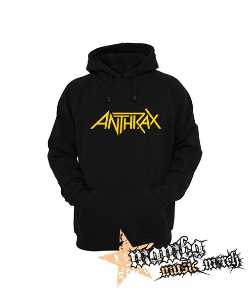 ANTHRAX - Logo Yellow - čierna pánska mikina