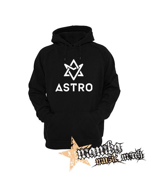 ASTRO - Logo NA ČIERNE - čierna pánska mikina