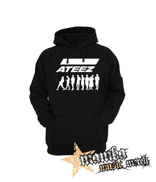 ATEEZ - Logo & Silhouette - čierna pánska mikina