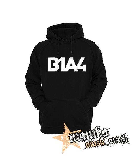 B1A4 - Logo - čierna pánska mikina