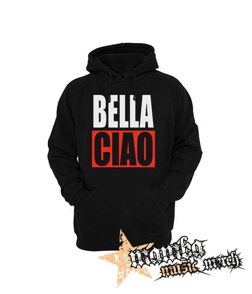BELLA CIAO - čierna pánska mikina