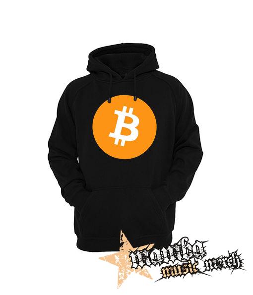 BITCOIN - Crest - čierna pánska mikina