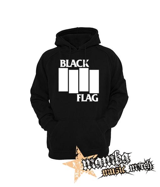 BLACK FLAG - Logo Crest - čierna pánska mikina