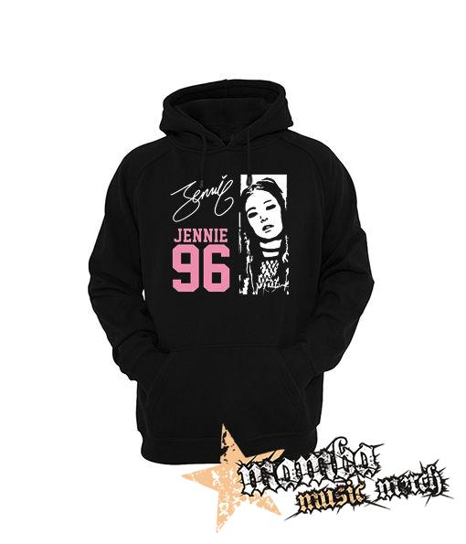 BLACKPINK - Jennie 96 Signature Portrait - čierna pánska mikina