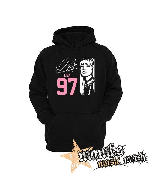 BLACKPINK - Lisa 97 Signature Portrait - čierna pánska mikina