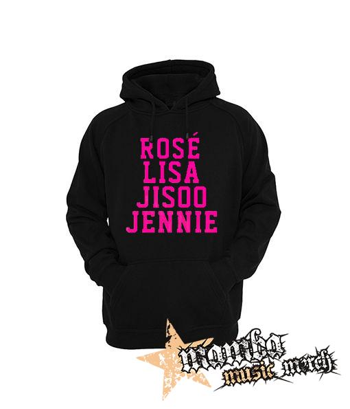 BLACKPINK - Names - čierna pánska mikina