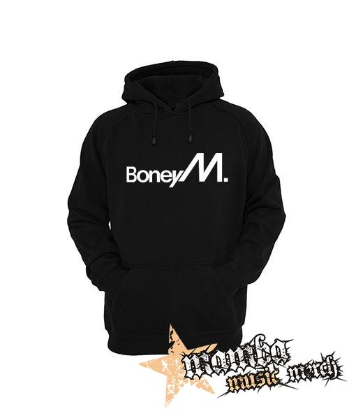 BONEY M - Logo - čierna pánska mikina