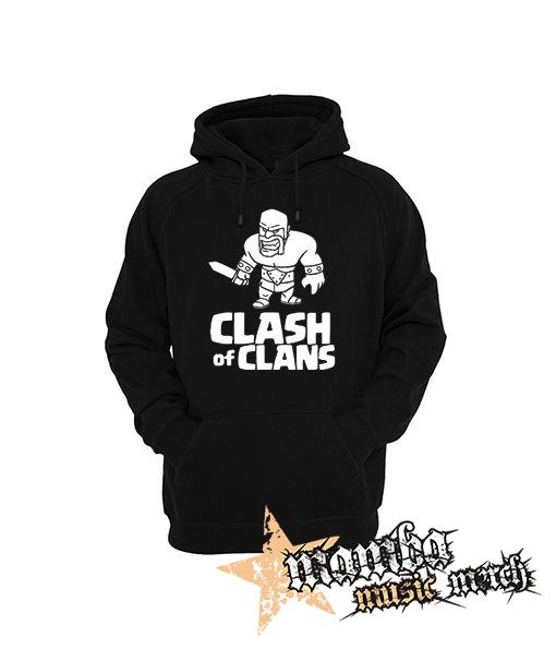 CLASH OF CLANS - Barbarian Logo - čierna pánska mikina