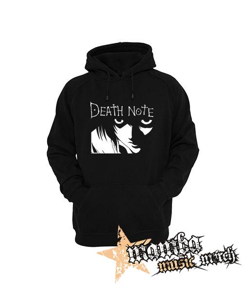 DEATH NOTE - Logo And Portrait - čierna pánska mikina