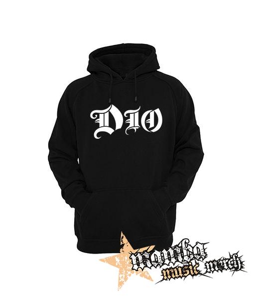 DIO - Logo - čierna pánska mikina