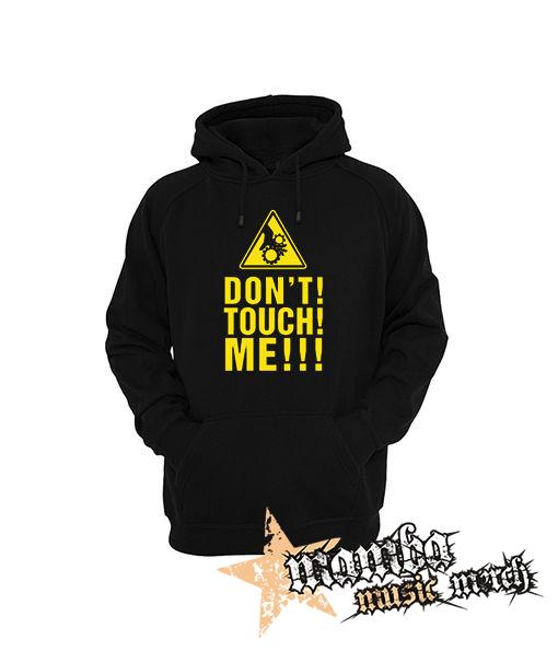 DON'T TOUCH ME - čierna pánska mikina