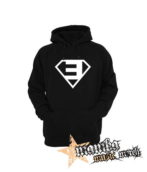 EMINEM - Superman Symbol - čierna pánska mikina