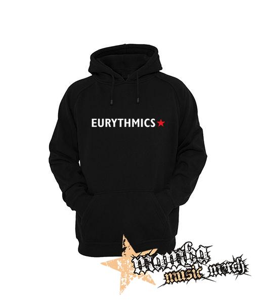 EURYTHMICS - Logo Star - čierna pánska mikina