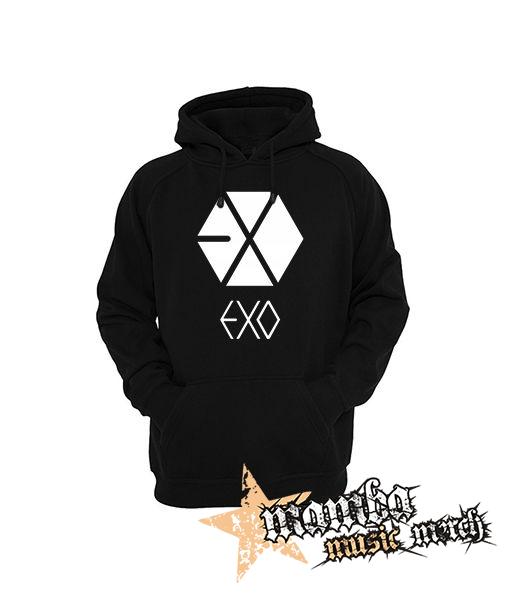 EXO - Logo - čierna pánska mikina