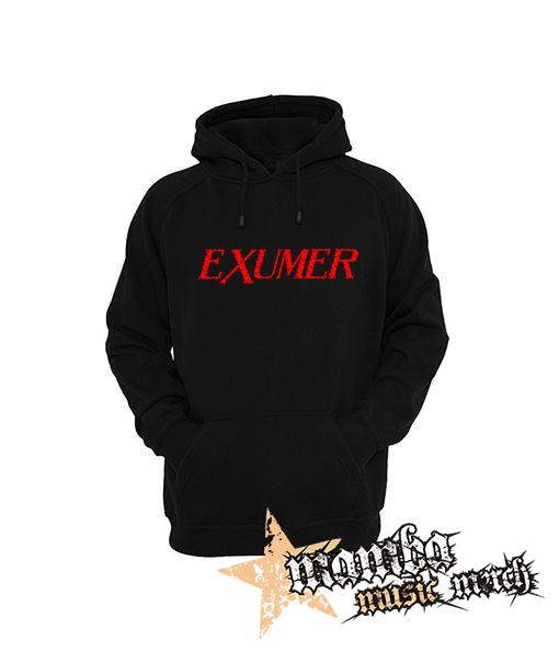 EXUMER - Logo Red - čierna pánska mikina