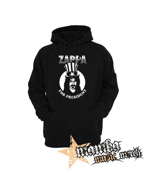 FRANK ZAPPA - For President - čierna pánska mikina