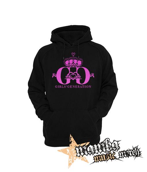 GIRLS´ GENERATION - Pink Logo - čierna pánska mikina