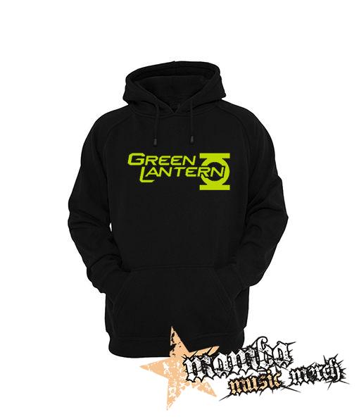 GREEN LANTERN - Logo - čierna pánska mikina
