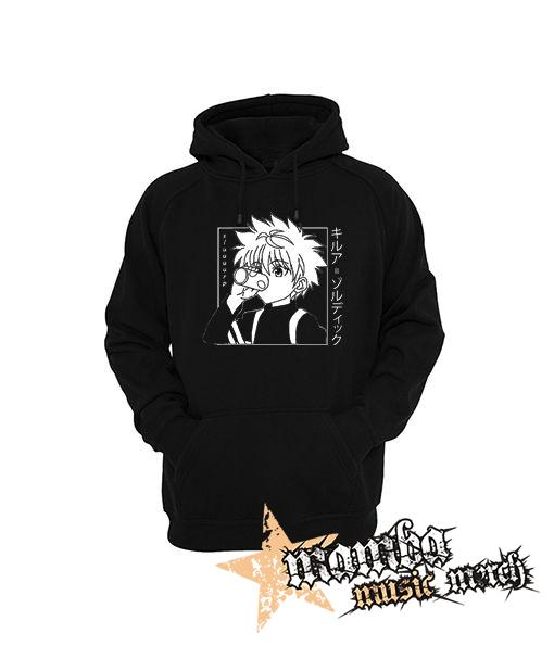 HUNTER X - Killue Manga Anime Portrait - čierna pánska mikina