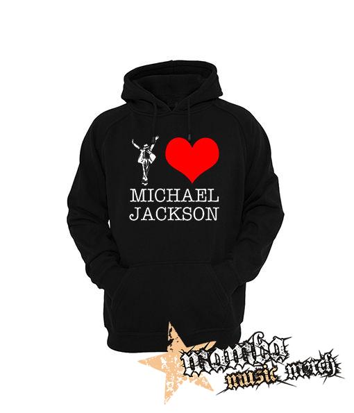 I LOVE MICHAEL JACKSON - čierna pánska mikina
