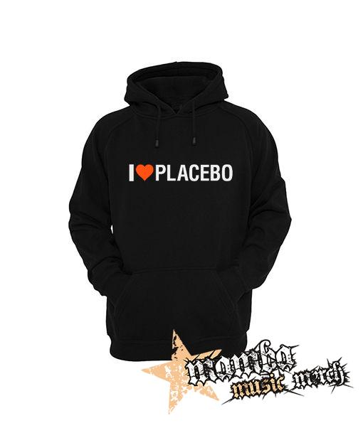 I LOVE PLACEBO - čierna pánska mikina
