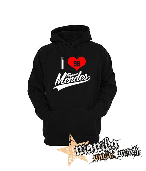 I LOVE SHAWN MENDES - čierna pánska mikina