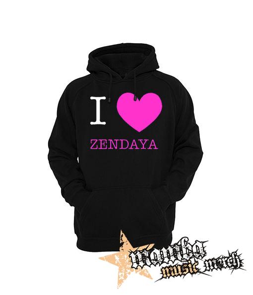 I LOVE ZENDAYA - čierna pánska mikina