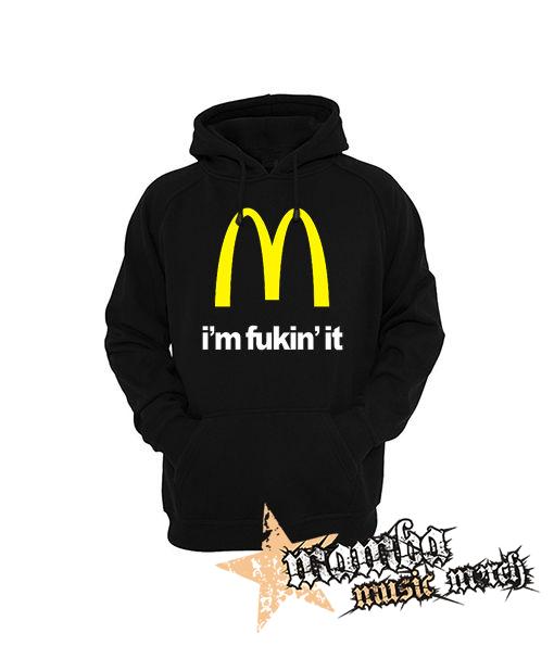 I'M FUCKIN' IT - čierna pánska mikina