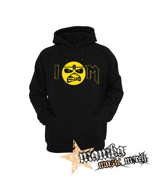 IRON MAIDEN - I Love Iron Maiden Yellow Eddie - čierna pánska mikina