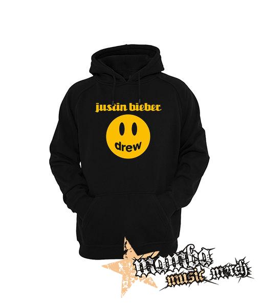 JUSTIN BIEBER - Drew - čierna pánska mikina