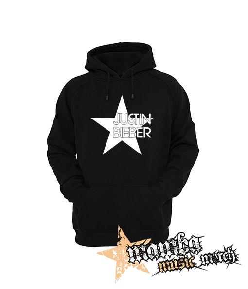 JUSTIN BIEBER - Star - čierna pánska mikina