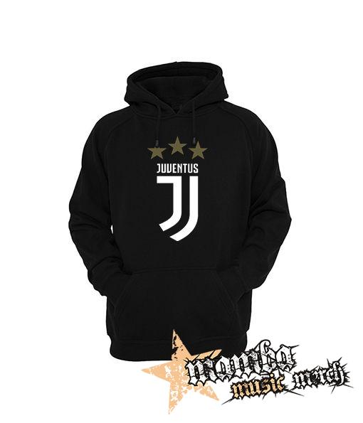 JUVENTUS FC - Logo Motive 2 Gold Star - čierna pánska mikina