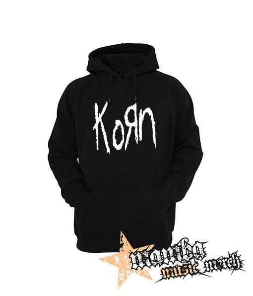 KORN - Original Logo - čierna pánska mikina
