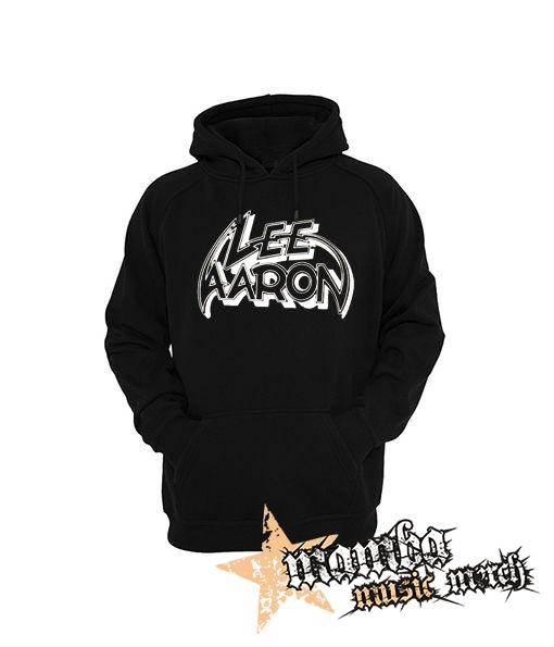 LEE AARON - Logo - čierna pánska mikina