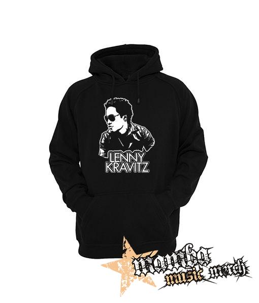 LENNY KRAVITZ - Logo & Portrait - čierna pánska mikina