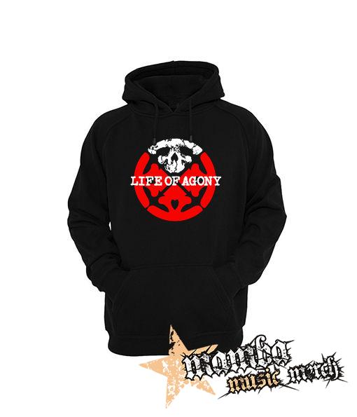 LIFE OF AGONY - Logo Symbol Crest - čierna pánska mikina