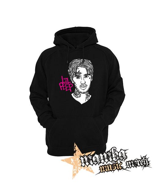 LIL PEEP - Sus Boy Portrait - čierna pánska mikina