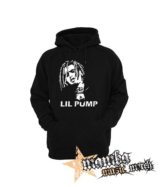 LIL PUMP - Logo & Portrait - čierna pánska mikina