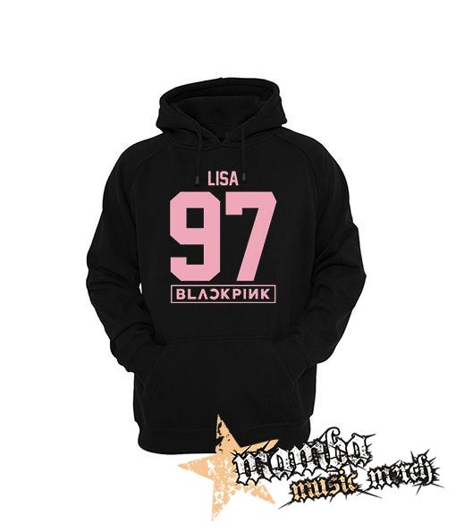 LISA 97 - BLACKPINK - Pink Number Years - čierna pánska mikina