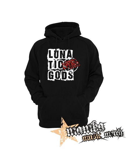LUNATIC GODS - Logo Lunatic Gods - čierna pánska mikina