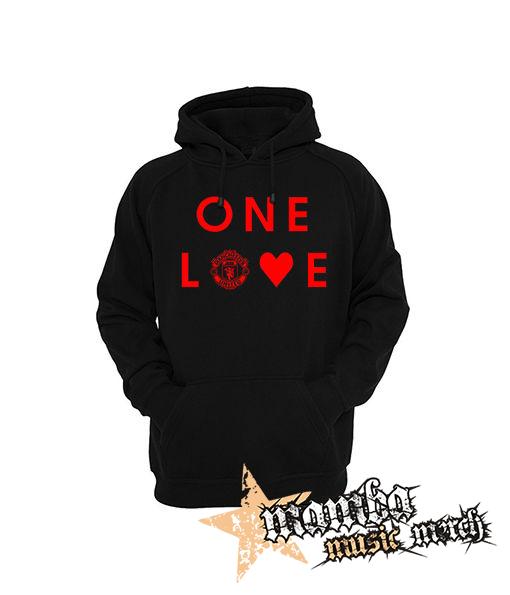 MANCHESTER UNITED - One Love - čierna pánska mikina