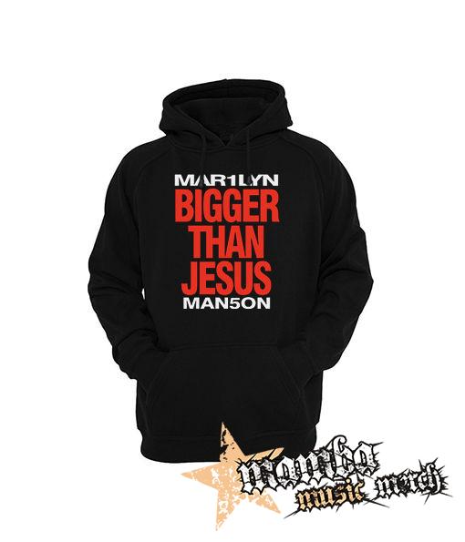 MARILYN MANSON - Bigger Than Jesus - čierna pánska mikina
