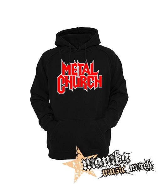 METAL CHURCH - Logo Red White - čierna pánska mikina